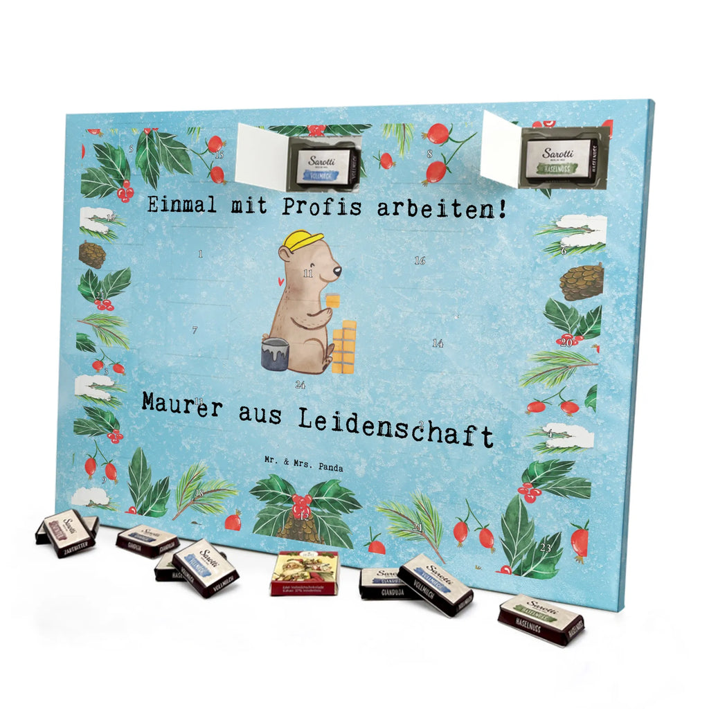 Chocolate advent calendar bricklayer Passion gift, sayings, gift idea, best, farewell gift, passing exam, anniversary, retirement, promotion, job start, profession