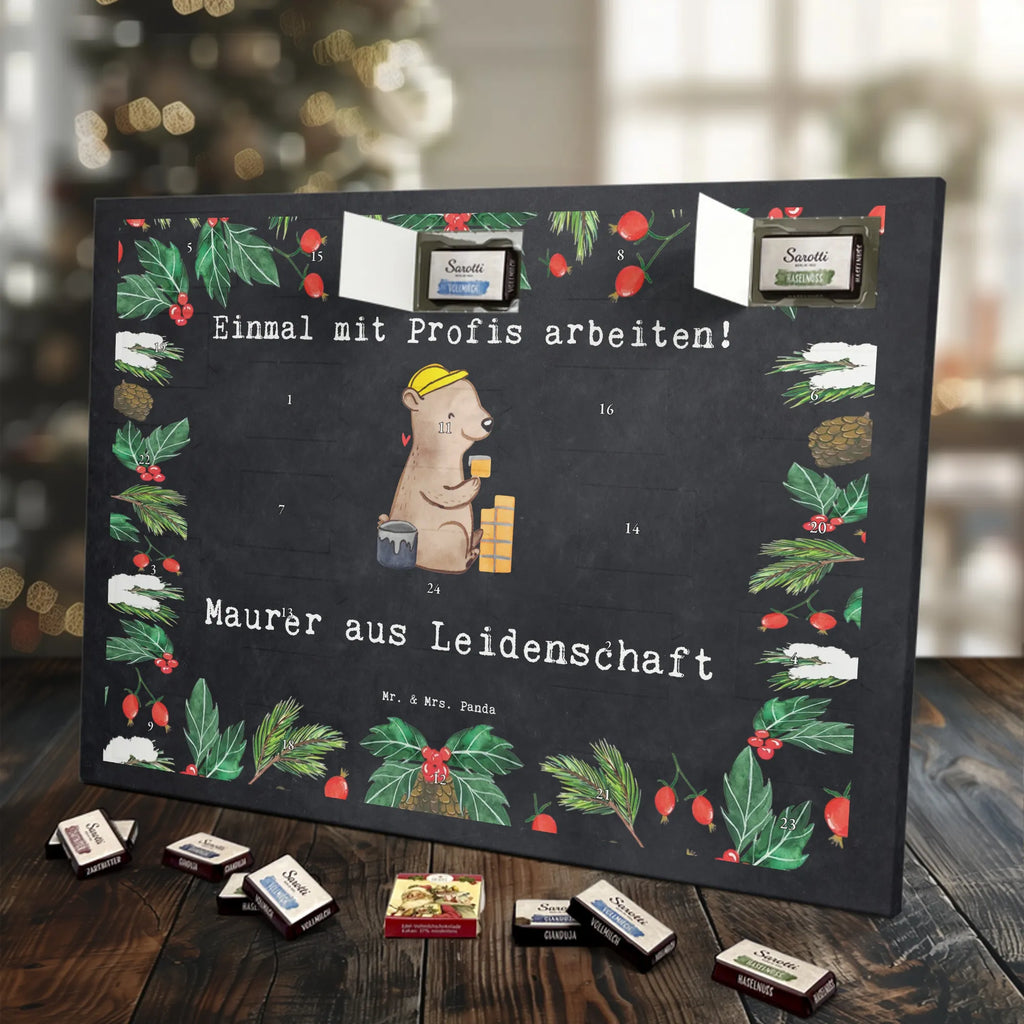 Chocolate advent calendar bricklayer Passion gift, sayings, gift idea, best, farewell gift, passing exam, anniversary, retirement, promotion, job start, profession