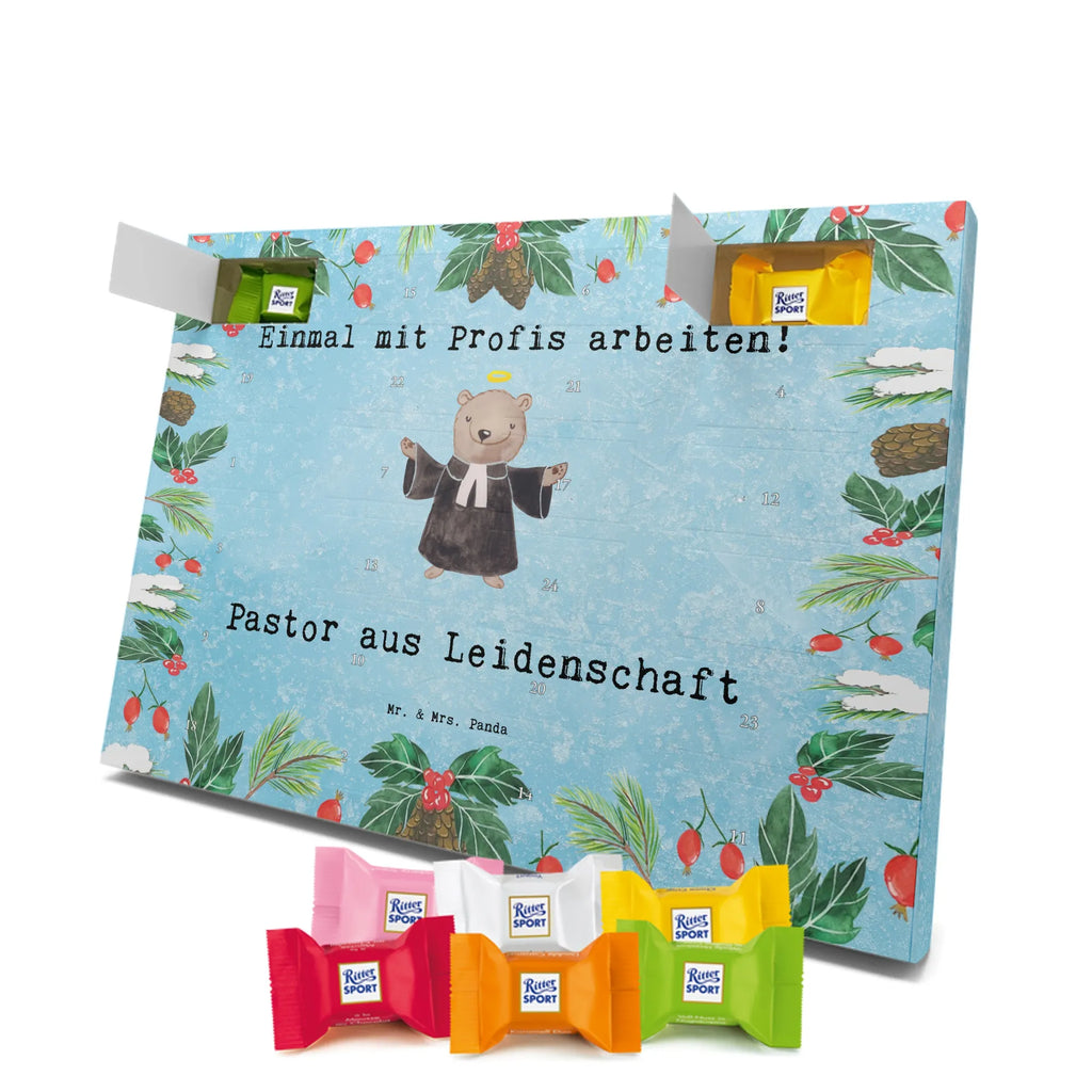 Chocolate advent calendar Pastor Passion gift, sayings, gift idea, best, farewell gift, passing exam, anniversary, retirement, promotion, job start, profession