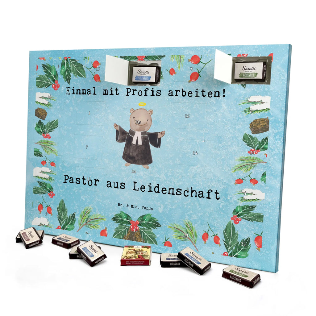 Chocolate advent calendar Pastor Passion gift, sayings, gift idea, best, farewell gift, passing exam, anniversary, retirement, promotion, job start, profession