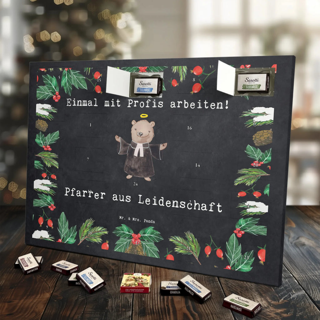 Chocolate advent calendar Pastor Passion gift, sayings, gift idea, best, farewell gift, passing exam, anniversary, retirement, promotion, job start, profession