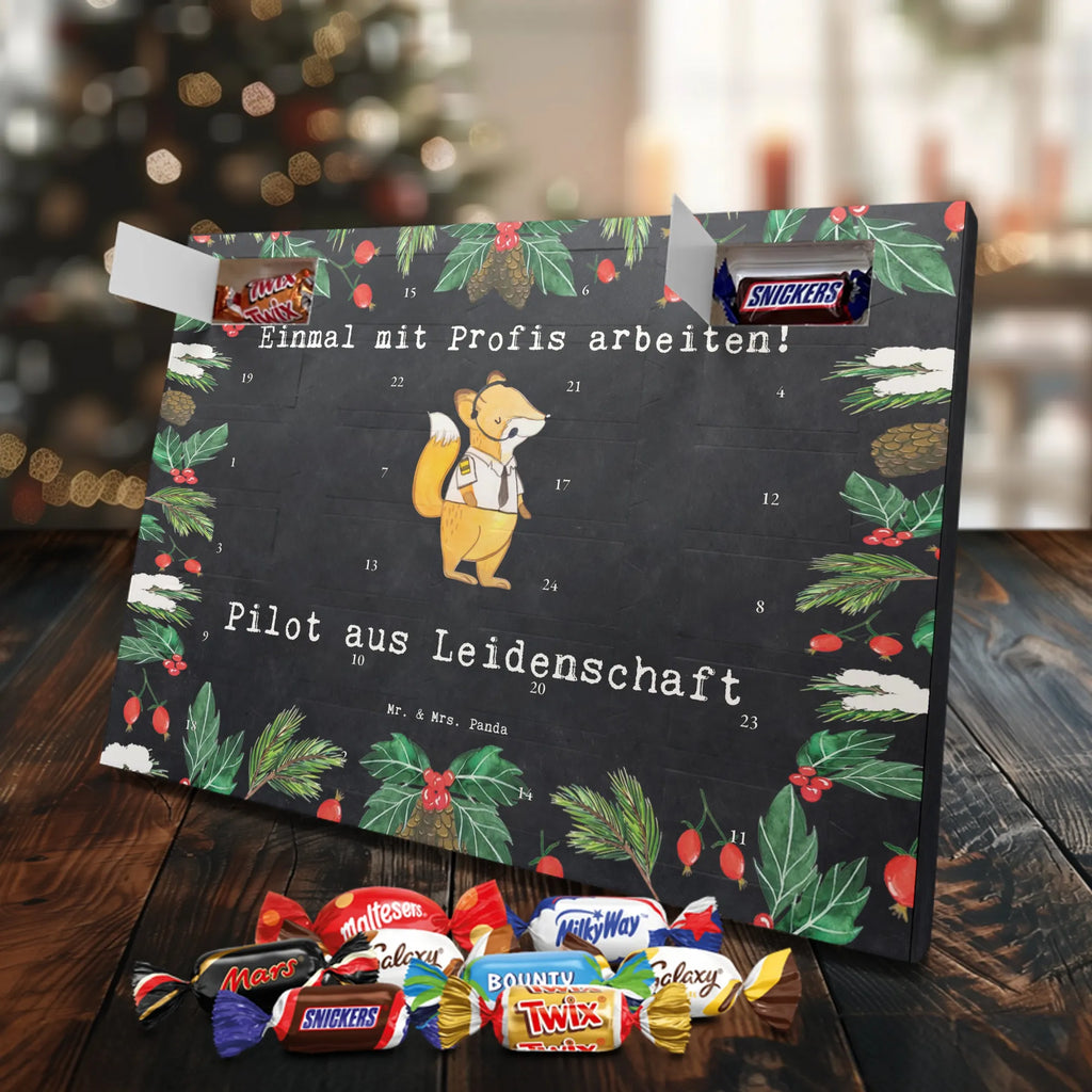 Chocolate advent calendar Pilot Passion gift, sayings, gift idea, best, farewell gift, passing exam, anniversary, retirement, promotion, job start, profession