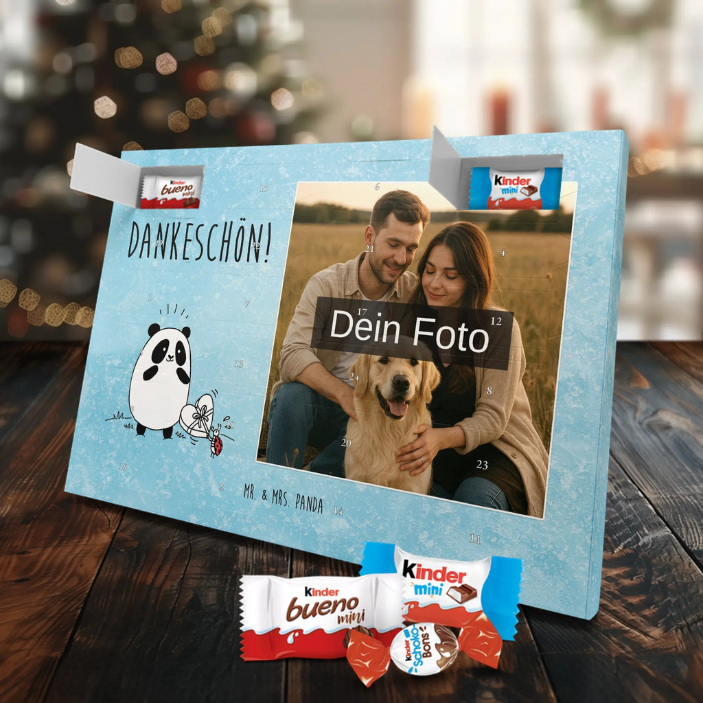 Personalisierter Schoko Foto Adventskalender Panda Dankeschön Personalisierter Schoko Foto Adventskalender