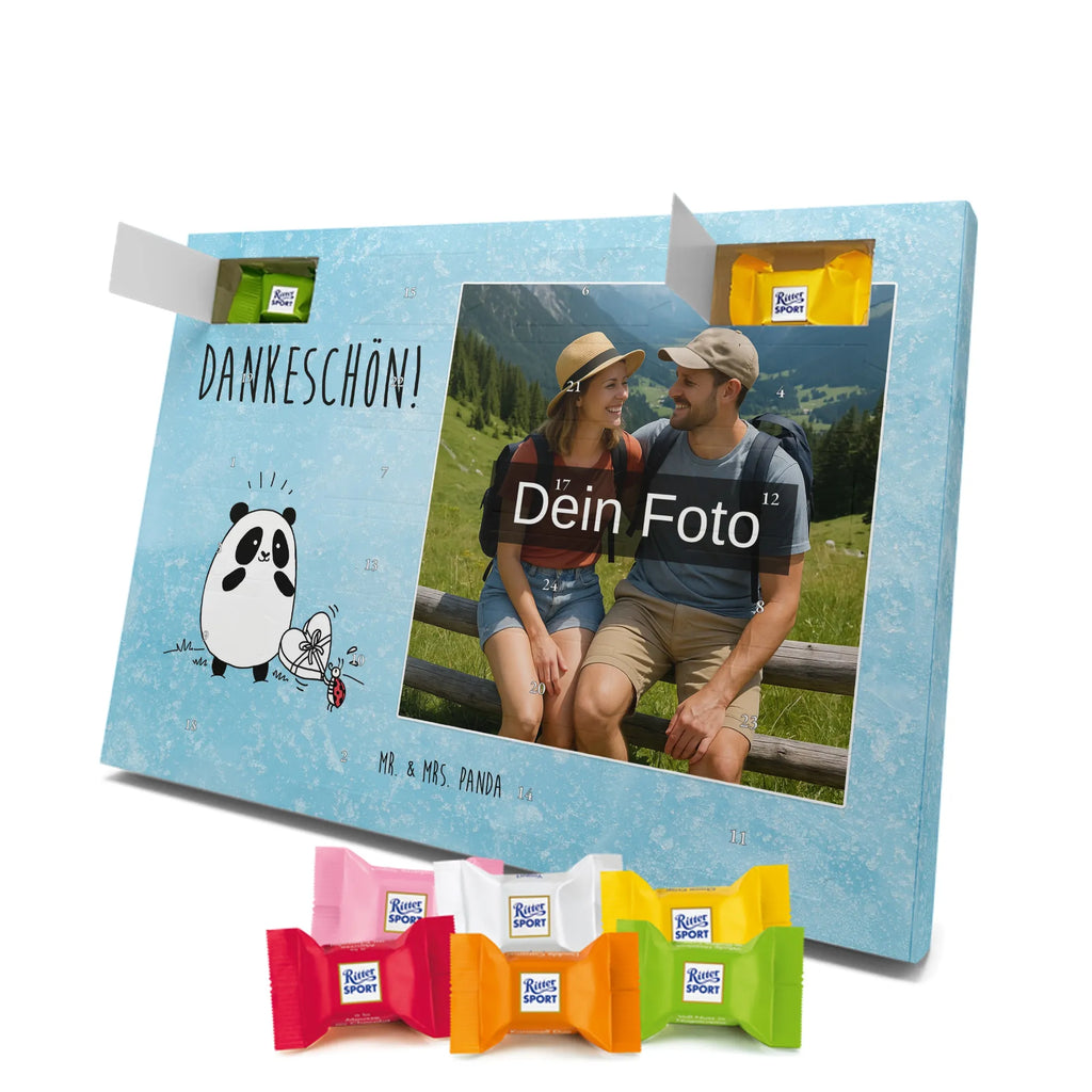 Personalisierter Schoko Foto Adventskalender Panda Dankeschön Personalisierter Schoko Foto Adventskalender