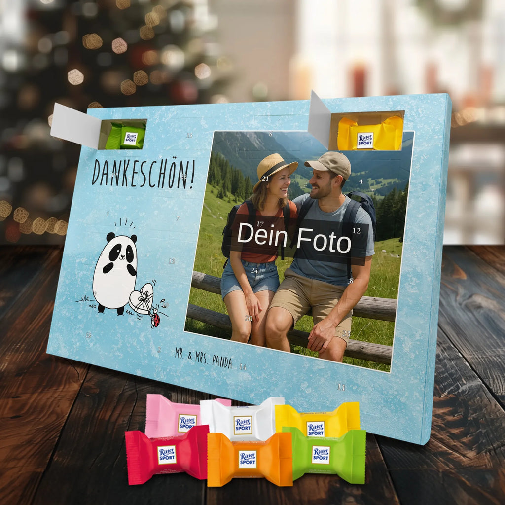 Personalisierter Schoko Foto Adventskalender Panda Dankeschön Personalisierter Schoko Foto Adventskalender