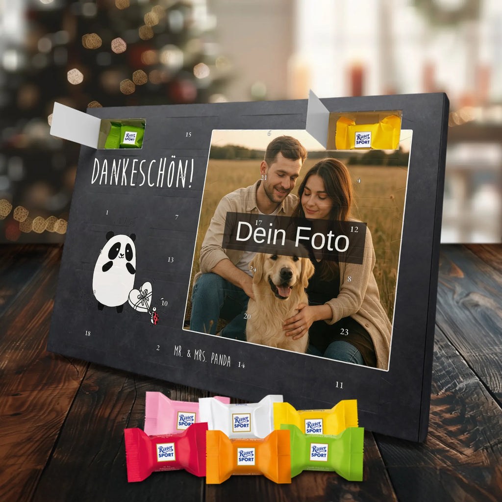 Personalisierter Schoko Foto Adventskalender Panda Dankeschön Personalisierter Schoko Foto Adventskalender