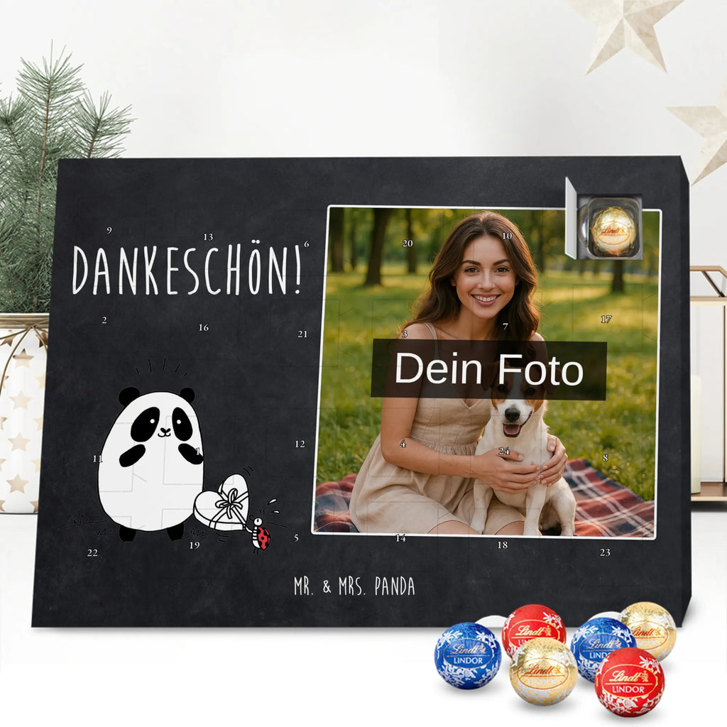 Personalisierter Schoko Foto Adventskalender Panda Dankeschön Personalisierter Schoko Foto Adventskalender