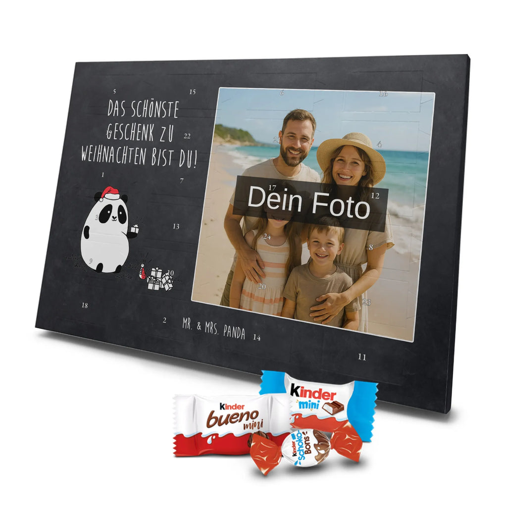  Panda Prezent świąteczny Personalisierter Schoko Foto Adventskalender