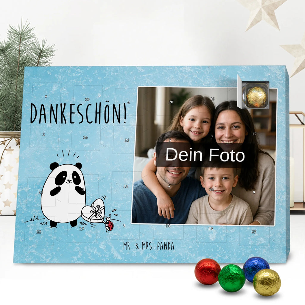 Personalisierter Schoko Foto Adventskalender Panda Dankeschön Personalisierter Schoko Foto Adventskalender