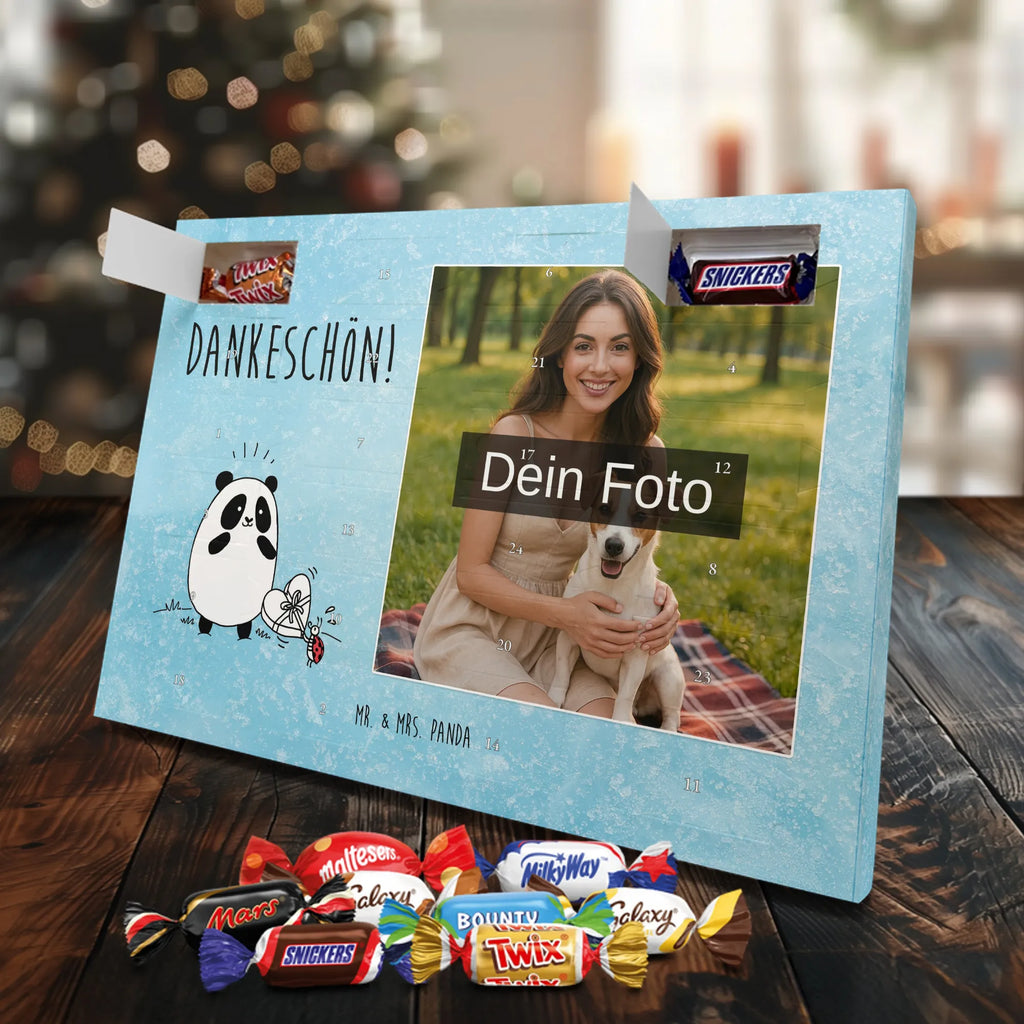 Personalisierter Schoko Foto Adventskalender Panda Dankeschön Personalisierter Schoko Foto Adventskalender
