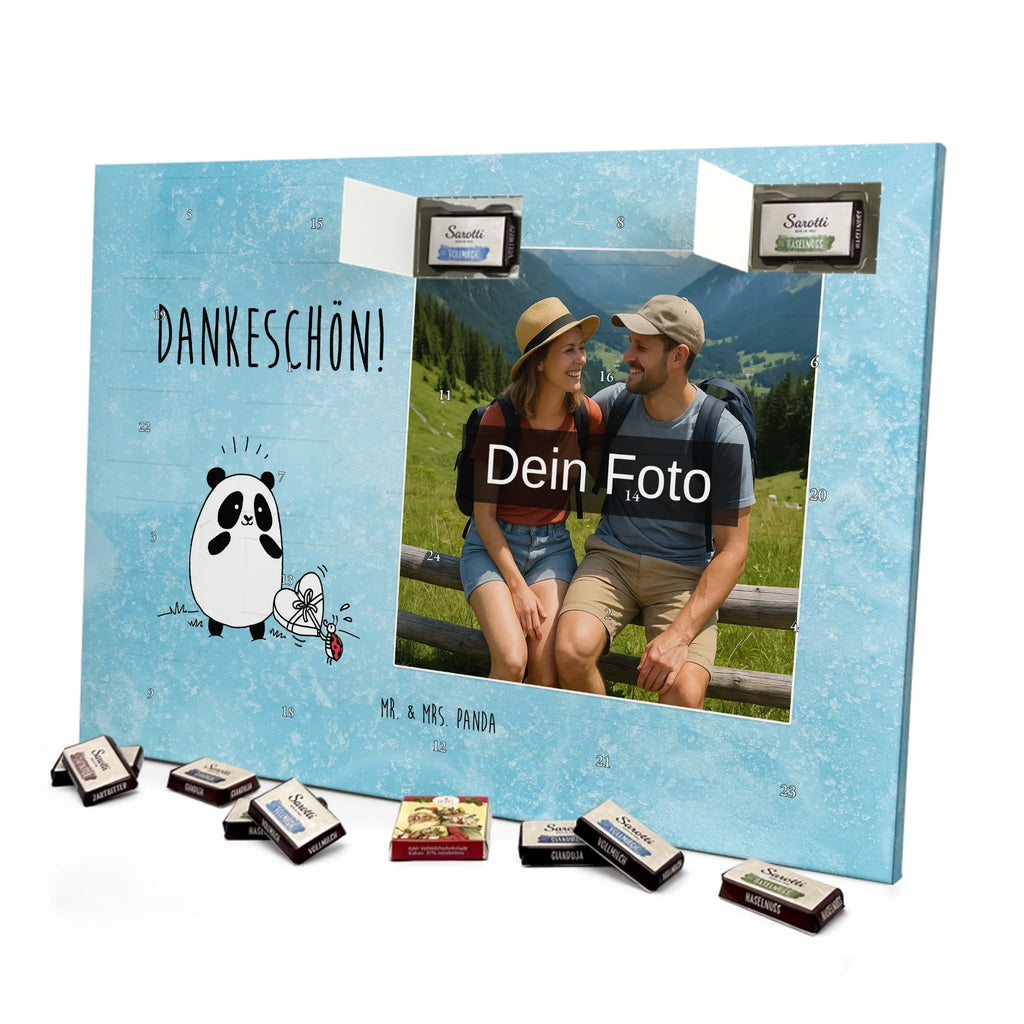 Personalisierter Schoko Foto Adventskalender Panda Dankeschön Personalisierter Schoko Foto Adventskalender