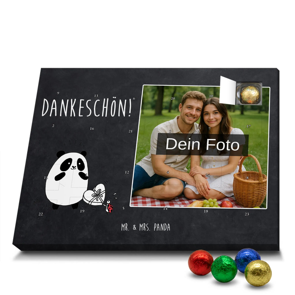 Personalisierter Schoko Foto Adventskalender Panda Dankeschön Personalisierter Schoko Foto Adventskalender