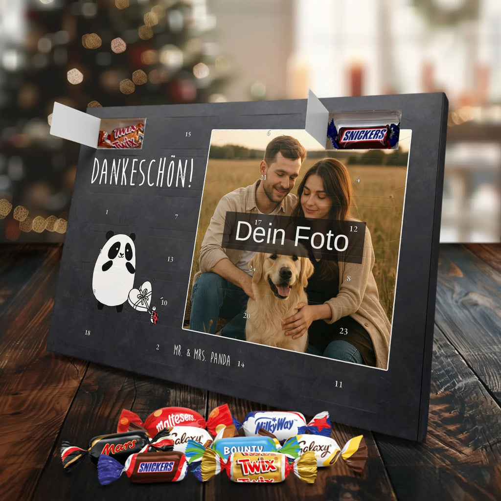 Personalisierter Schoko Foto Adventskalender Panda Dankeschön Personalisierter Schoko Foto Adventskalender
