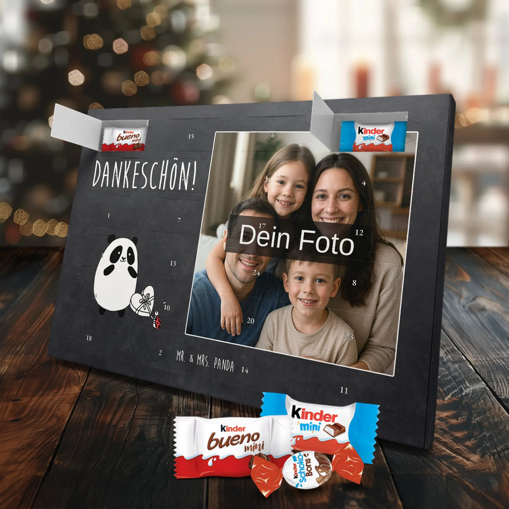 Personalisierter Schoko Foto Adventskalender Panda Dankeschön Personalisierter Schoko Foto Adventskalender
