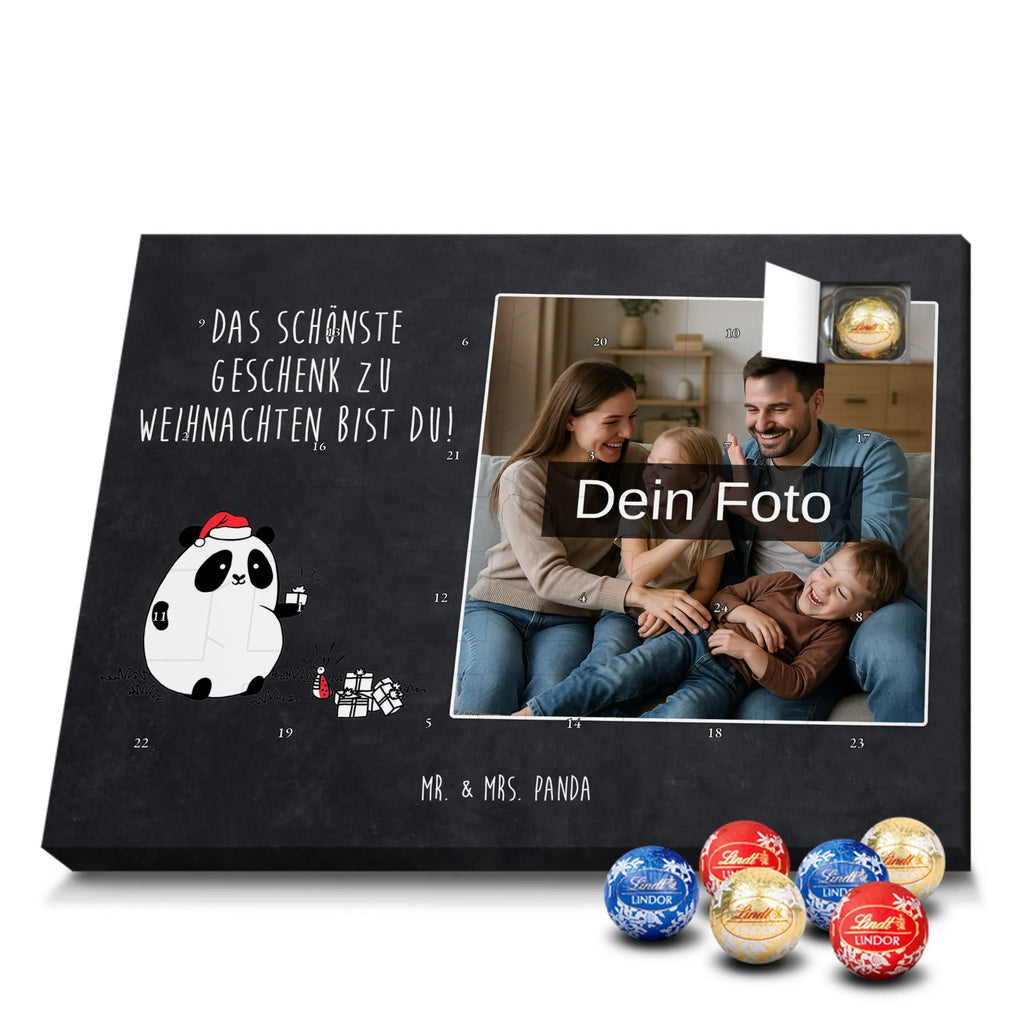  Panda Prezent świąteczny Personalisierter Schoko Foto Adventskalender