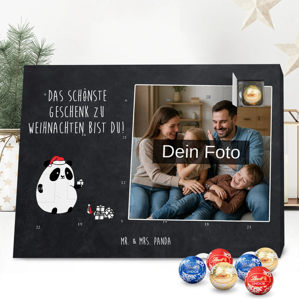  Panda Prezent świąteczny Personalisierter Schoko Foto Adventskalender