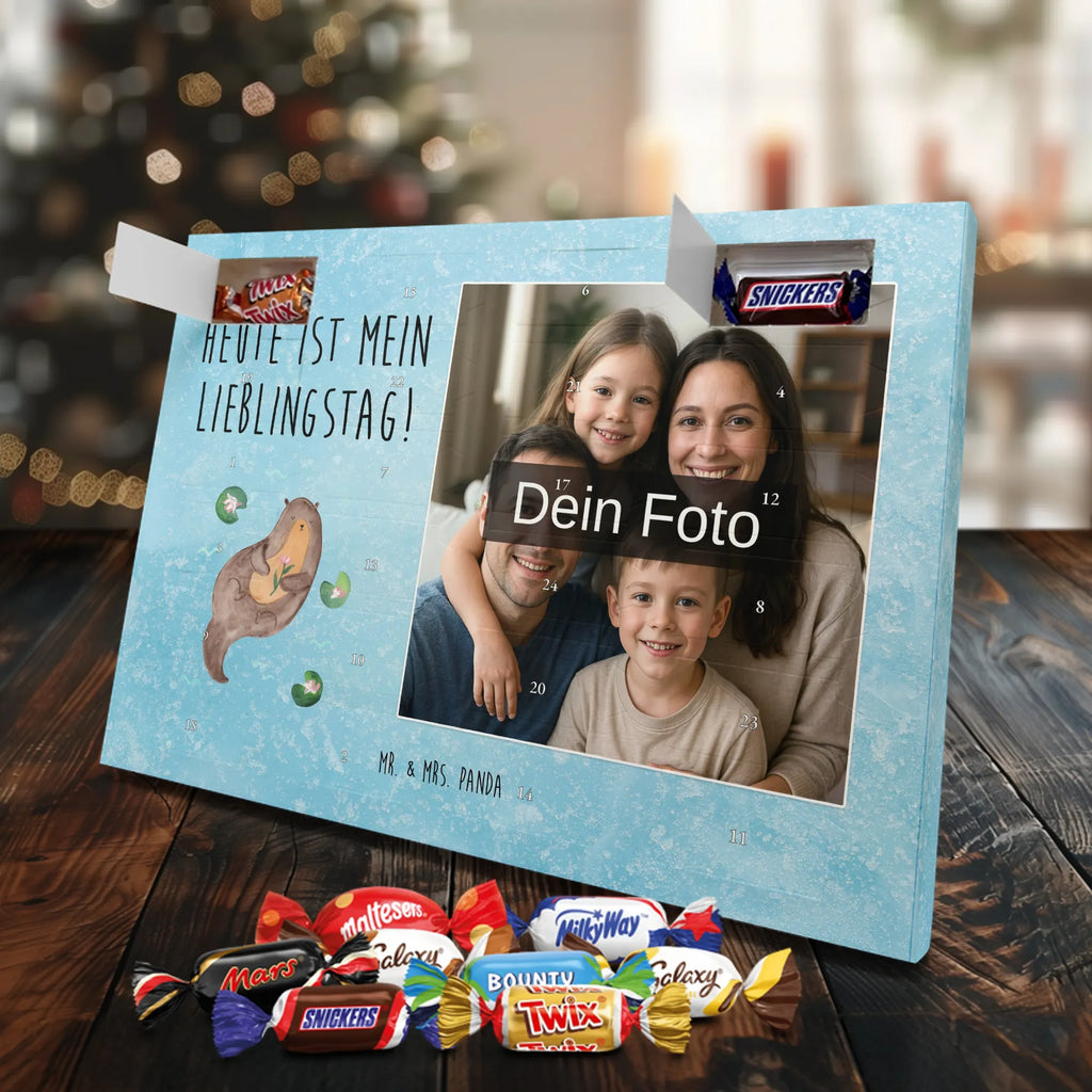 Personalisierter Schoko Foto Adventskalender Otter Seerose Personalisierter Schoko Foto Adventskalender, Fischotter, Otter, Seeotter, Otter Seeotter See Otter