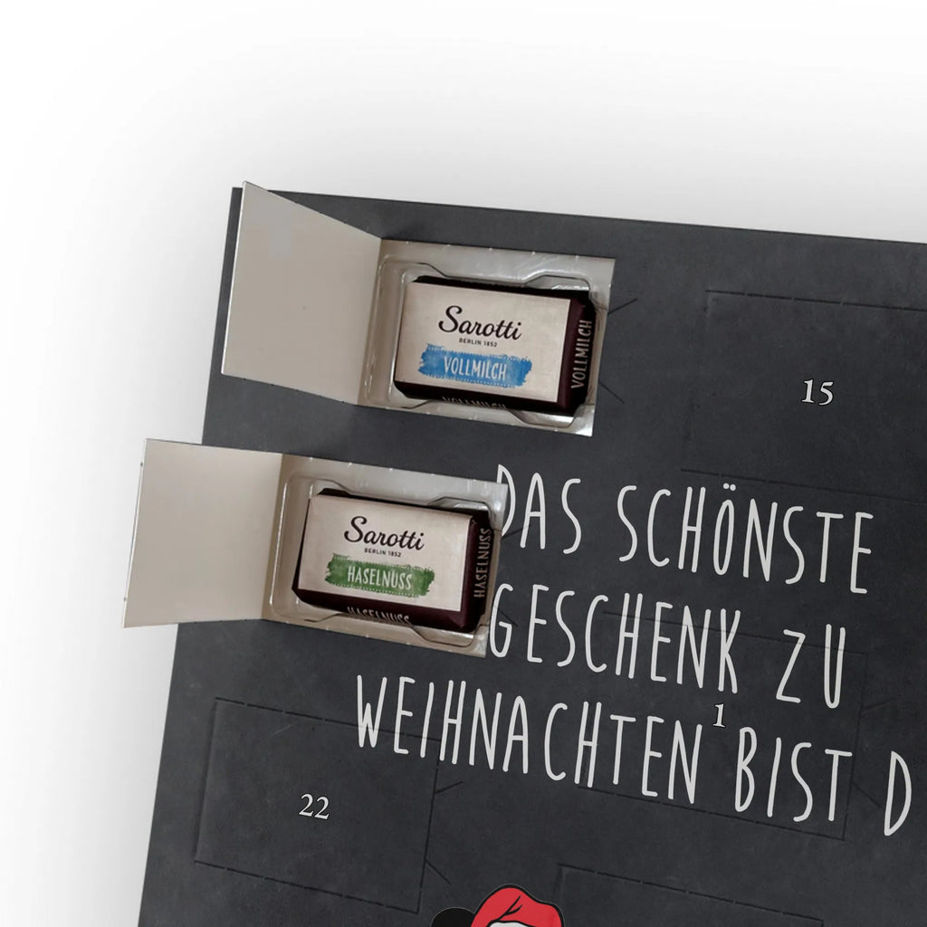  Panda Prezent świąteczny Personalisierter Schoko Foto Adventskalender