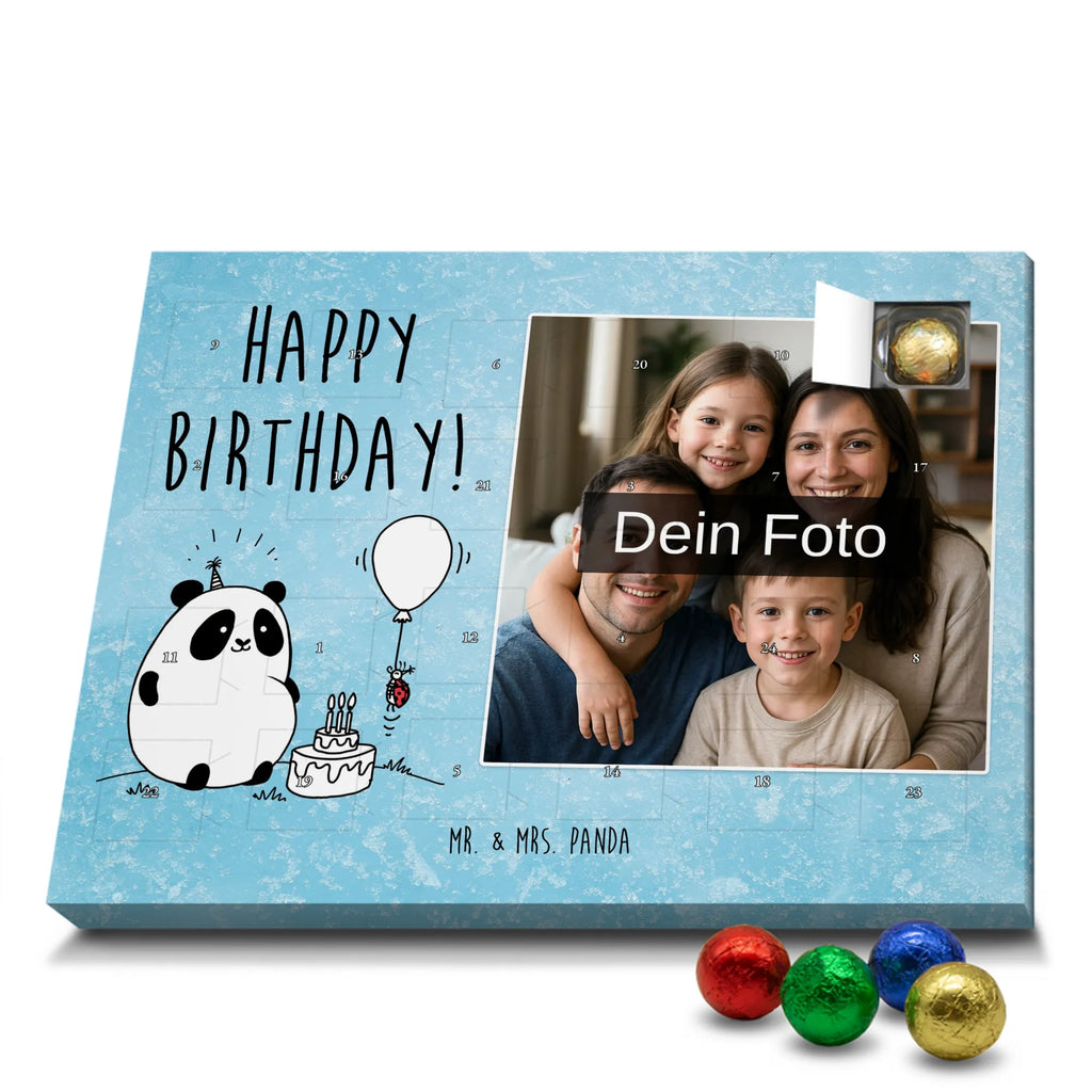  Panda Birthday Personalisierter Schoko Foto Adventskalender