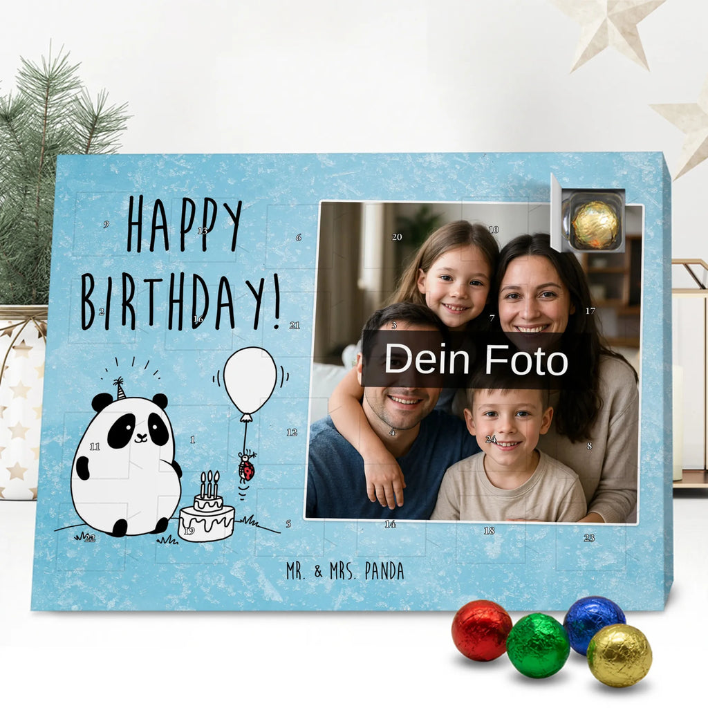  Panda Birthday Personalisierter Schoko Foto Adventskalender