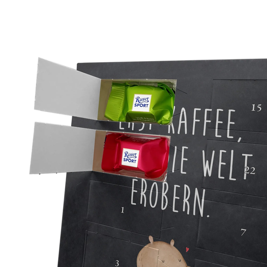 Personalisierter Schoko Foto Adventskalender Bär Kaffee Personalisierter Schoko Foto Adventskalender, Teddybär, Teddy, Bär, Guten Morgen, Bären, Welt Erobern, Kaffee, Welt Retten, Motivation, Coffee, Morgenroutine