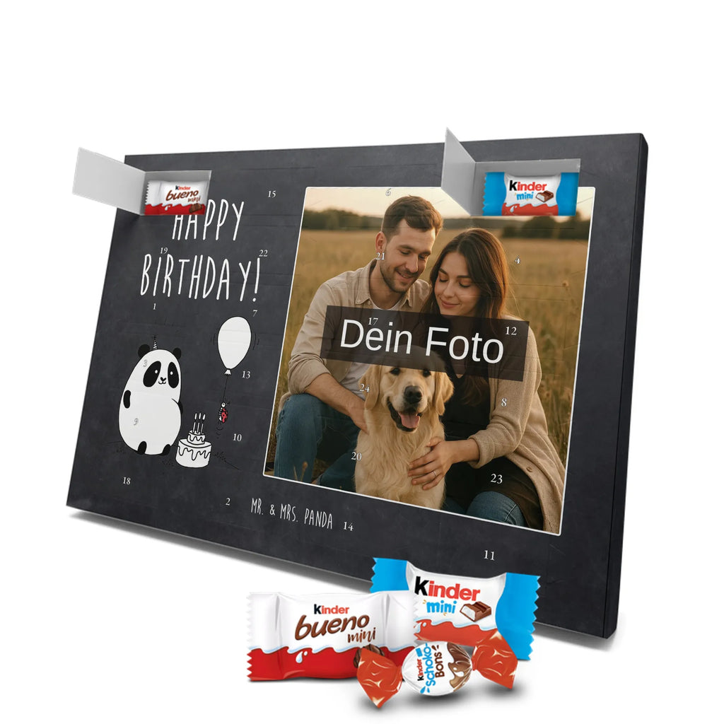  Panda Birthday Personalisierter Schoko Foto Adventskalender