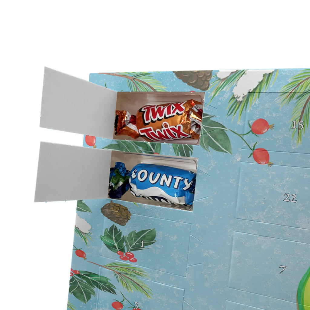 Adventskalender mit Namen Avocado Glücklich Personalisierter Adventskalender, Adventskalender mit Namen, Gesund, Vegan, Veggie, Avocado, Chaos