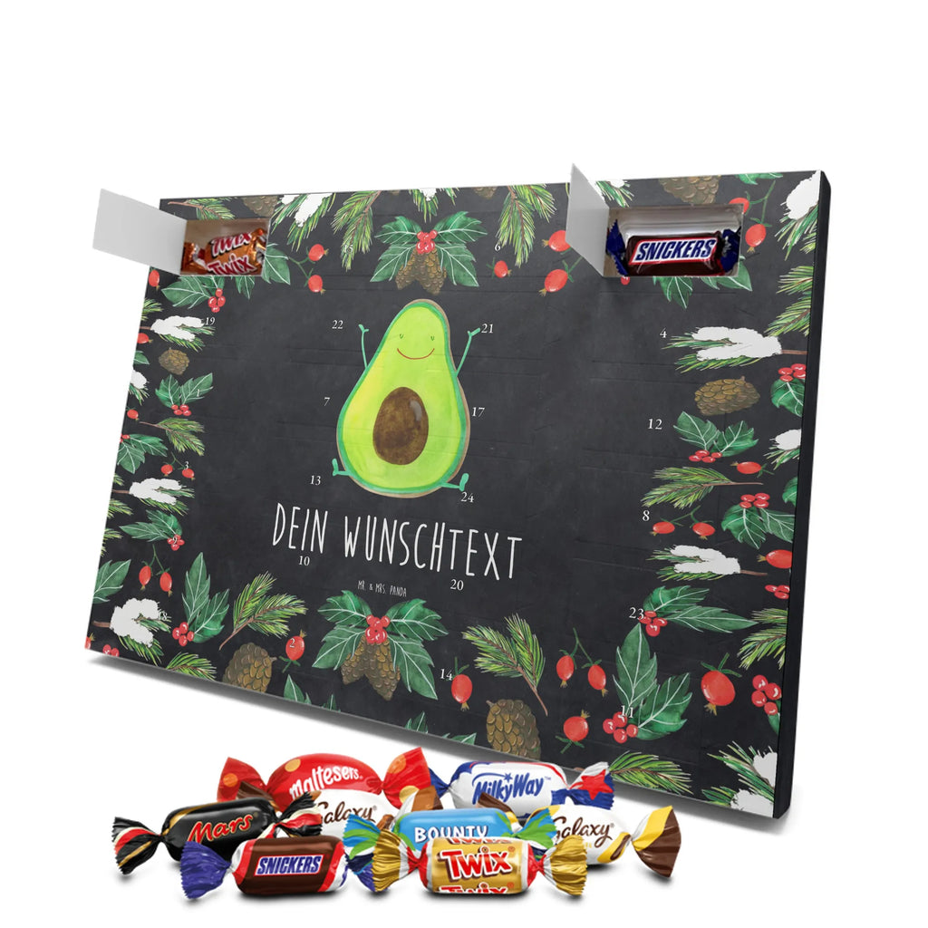 Adventskalender mit Namen Avocado Glücklich Personalisierter Adventskalender, Adventskalender mit Namen, Gesund, Vegan, Veggie, Avocado, Chaos