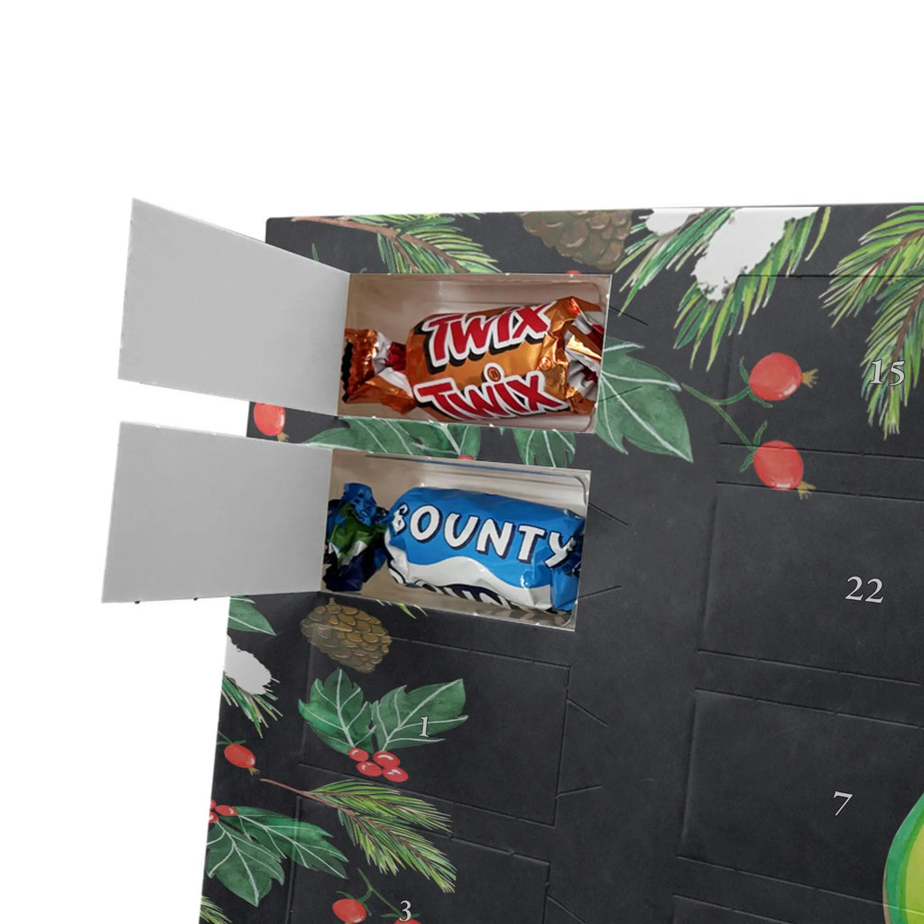 Adventskalender mit Namen Avocado Glücklich Personalisierter Adventskalender, Adventskalender mit Namen, Gesund, Vegan, Veggie, Avocado, Chaos
