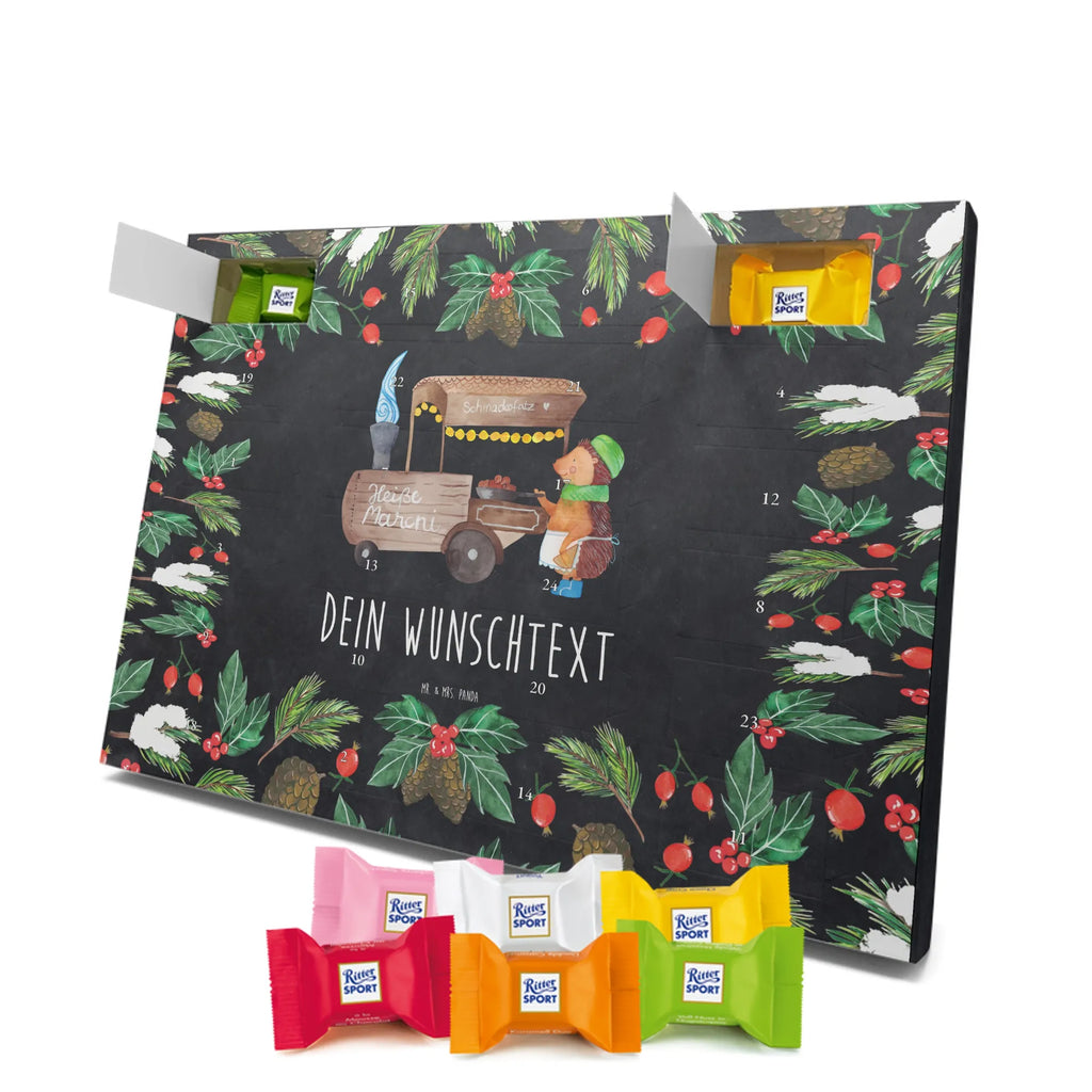  hedgehog Chestnuts snow, Christmas time