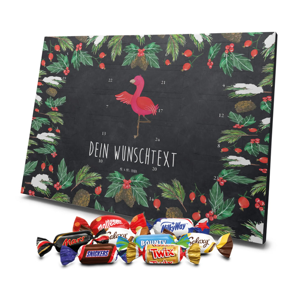 Adventskalender mit Namen Flamingo Yoga Personalisierter Adventskalender, Adventskalender mit Namen, Flamingo, Yoga-Übung, Vogel, Achtsamkeit, Namaste, Entspannung, Tiefenentspannung, Aufregen, Ärger, Yoga