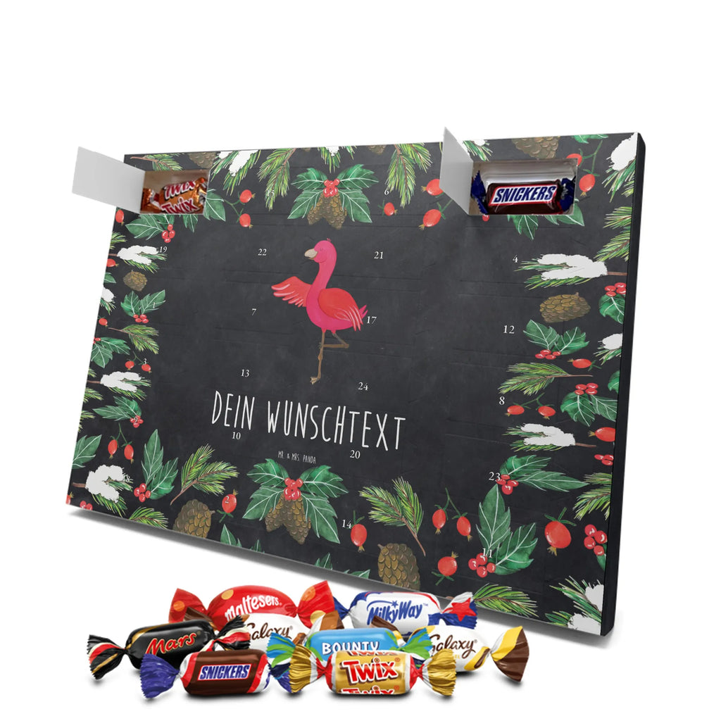 Adventskalender mit Namen Flamingo Yoga Personalisierter Adventskalender, Adventskalender mit Namen, Flamingo, Yoga-Übung, Vogel, Achtsamkeit, Namaste, Entspannung, Tiefenentspannung, Aufregen, Ärger, Yoga