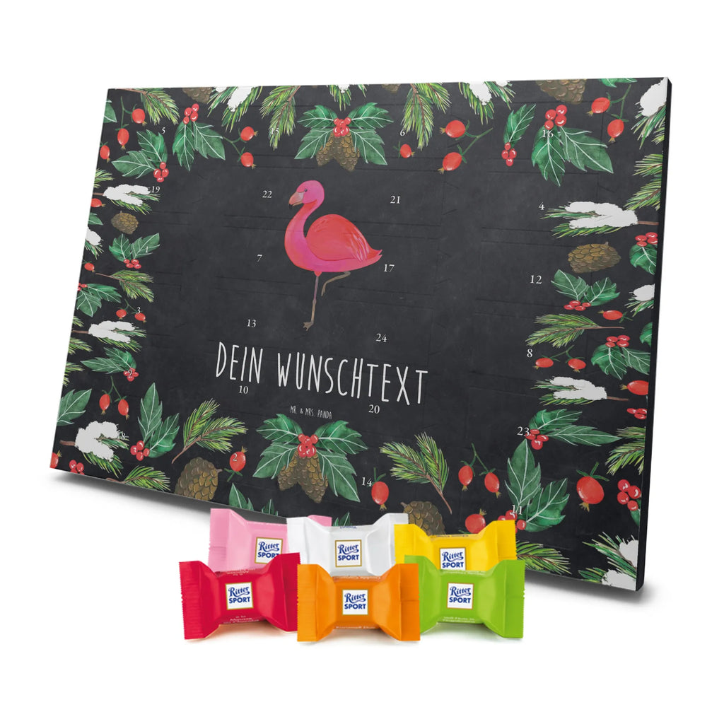 Personalisierter Schoko Adventskalender Flamingo Classic Personalisierter Adventskalender, Adventskalender mit Namen, Flamingo, Stolz, Spruch, Selbstliebe, Sohn, Freundinnen, Ich, für Mich, Tochter, Geschwister, Freundin, Außenseiter, Einzigartig