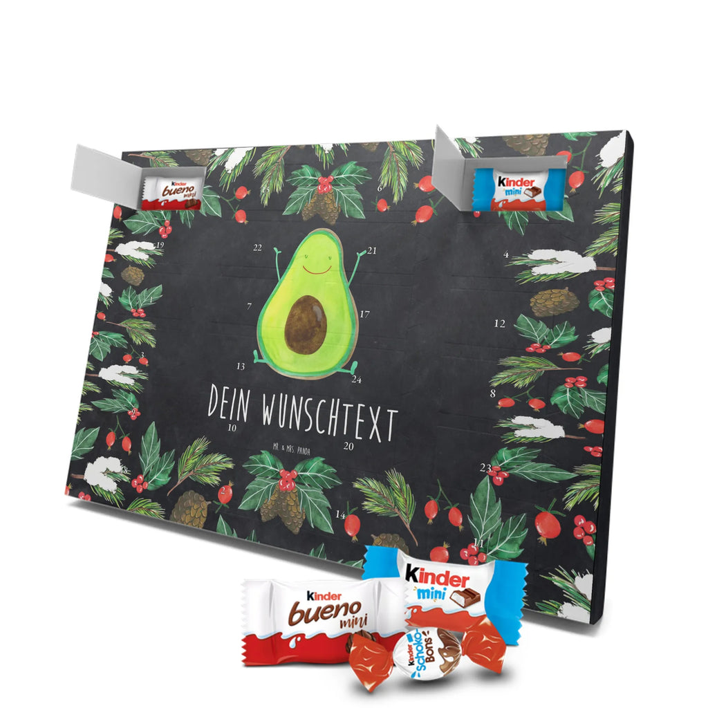 Adventskalender mit Namen Avocado Glücklich Personalisierter Adventskalender, Adventskalender mit Namen, Gesund, Vegan, Veggie, Avocado, Chaos