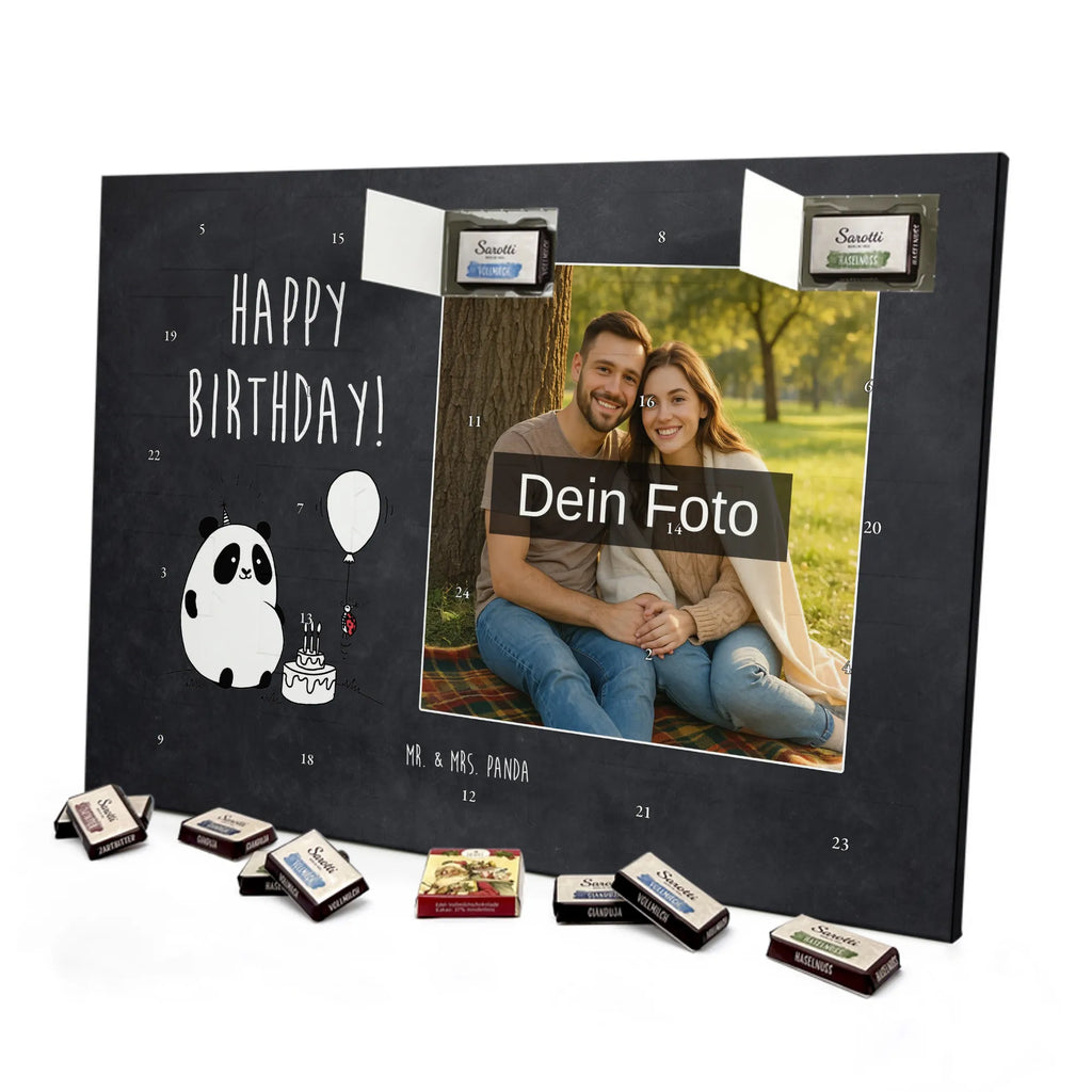  Panda Birthday Personalisierter Schoko Foto Adventskalender