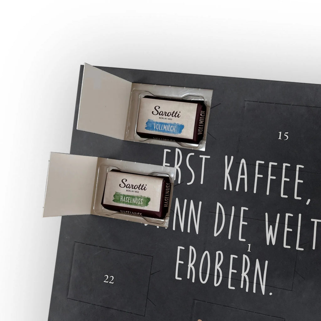 Personalisierter Schoko Foto Adventskalender Bär Kaffee Personalisierter Schoko Foto Adventskalender, Teddybär, Teddy, Bär, Guten Morgen, Bären, Welt Erobern, Kaffee, Welt Retten, Motivation, Coffee, Morgenroutine