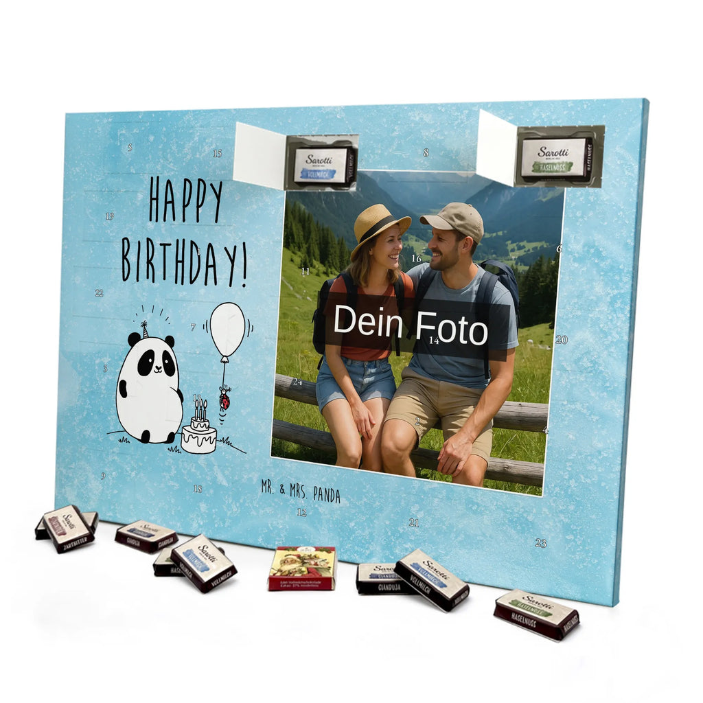  Panda Birthday Personalisierter Schoko Foto Adventskalender