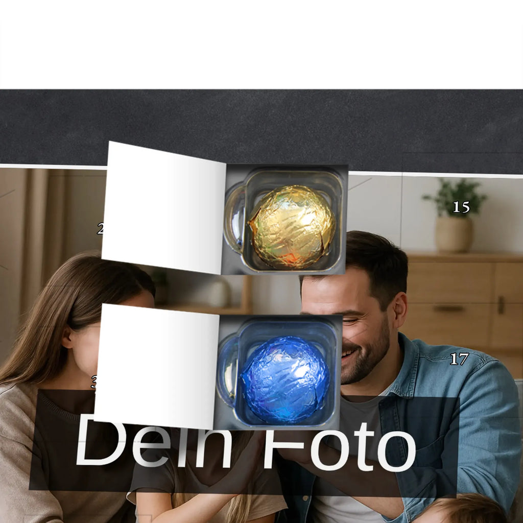  Panda Birthday Personalisierter Schoko Foto Adventskalender