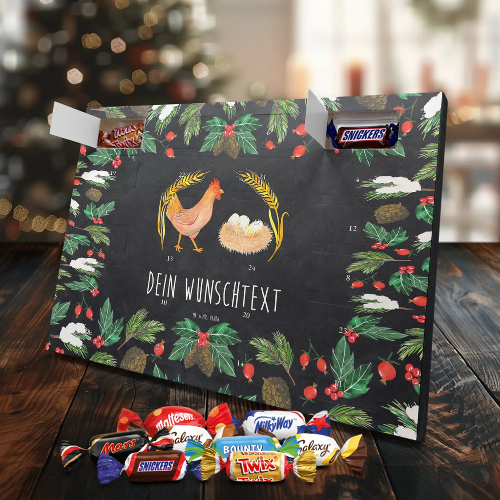 Personalisierter Schoko Adventskalender Huhn Stolz Personalisierter Adventskalender, Adventskalender mit Namen, Hoftiere, Landwirtin, Landwirt, Bauernhof, Hühner, Hof, Eier, Henne, Geburt, Magie, Schwangerschaft, Motivation, Hahn, Spruch, Landleben