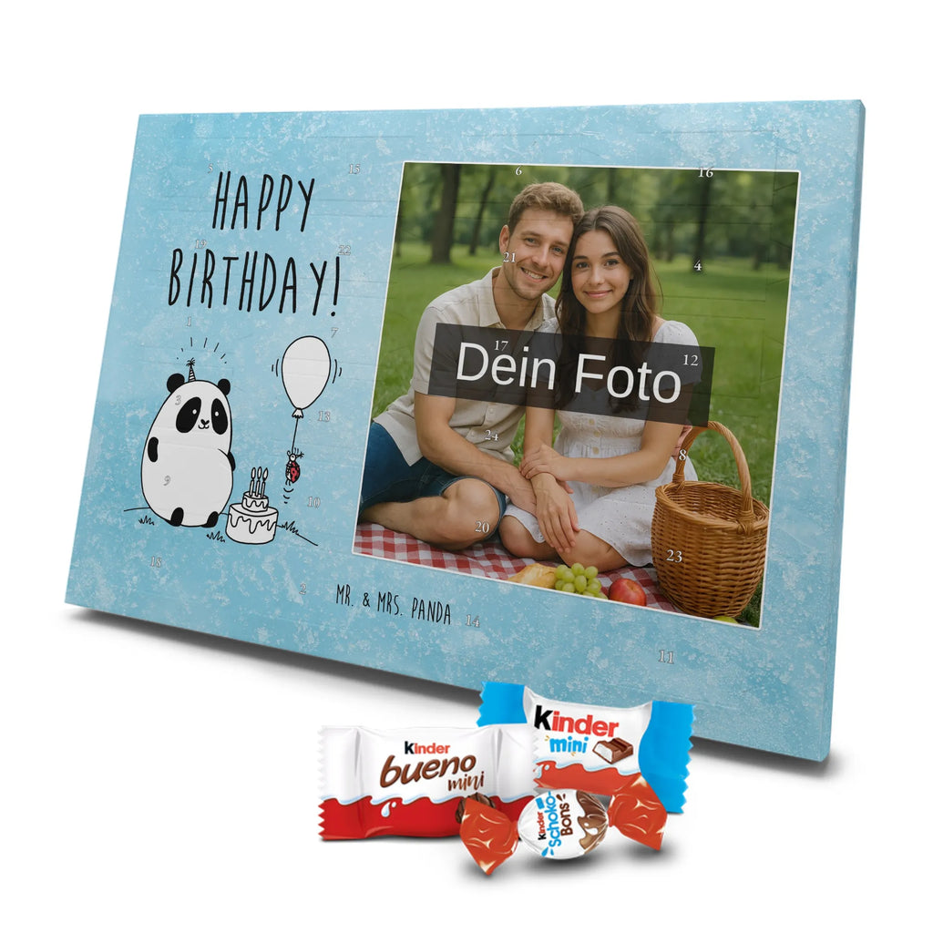  Panda Birthday Personalisierter Schoko Foto Adventskalender