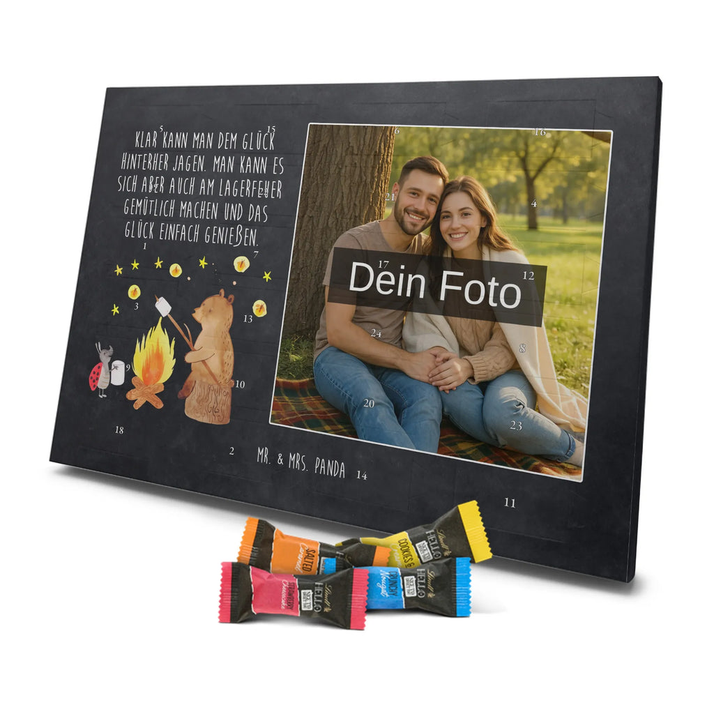 Personalisierter Schoko Foto Adventskalender Bär & Marienkäfer Lagerfeuer Personalisierter Schoko Foto Adventskalender, Teddybär, Teddy, Bär, Lagerfeuer
