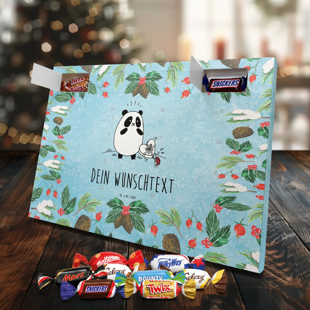Adventskalender mit Namen Panda Dankeschön Adventskalender mit Namen, Personalisierter Adventskalender