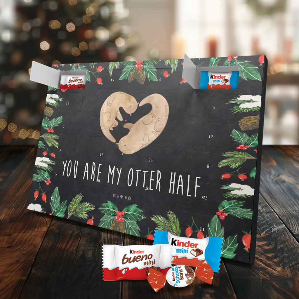 Chocolate advent calendar otter Heart mammal, predator, gifts for people in love, gift ideas for animal lovers, animal, aquatic animal, marten, otter gifts, water mammal, water, water animal, sea otter, animal lover, European otter, baby otter, heart, anniversary, love gift, life together, wedding day, proof of love, better half