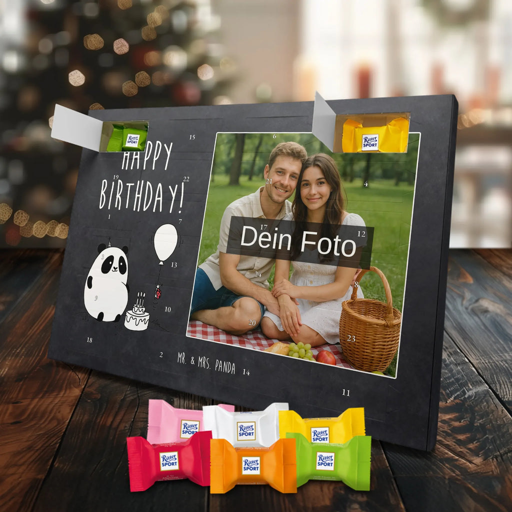  Panda Birthday Personalisierter Schoko Foto Adventskalender