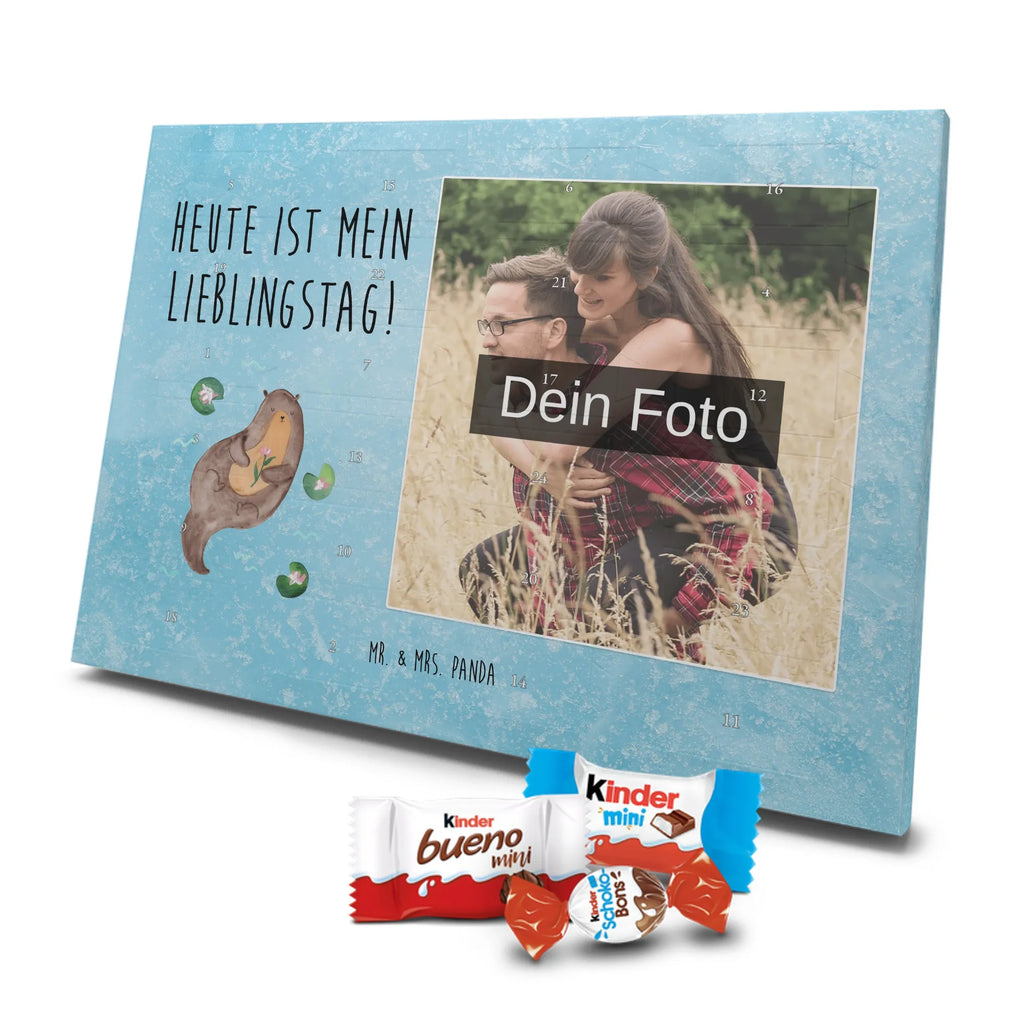 Personalisierter Schoko Foto Adventskalender Otter Seerose Personalisierter Schoko Foto Adventskalender, Fischotter, Otter, Seeotter, Otter Seeotter See Otter