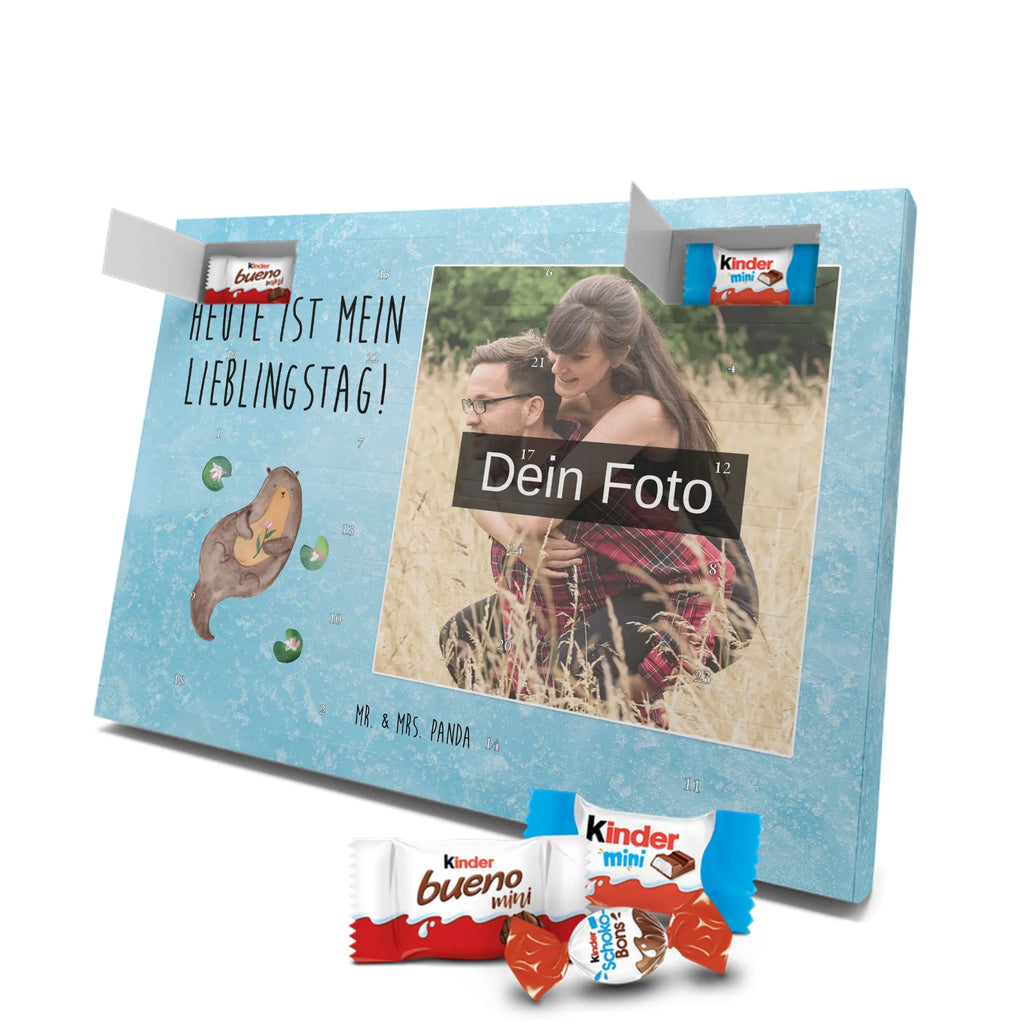 Personalisierter Schoko Foto Adventskalender Otter Seerose Personalisierter Schoko Foto Adventskalender, Fischotter, Otter, Seeotter, Otter Seeotter See Otter