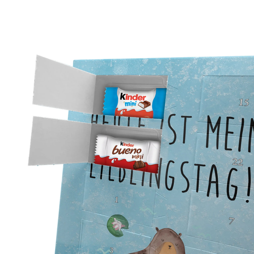 Personalisierter Schoko Foto Adventskalender Otter Seerose Personalisierter Schoko Foto Adventskalender, Fischotter, Otter, Seeotter, Otter Seeotter See Otter