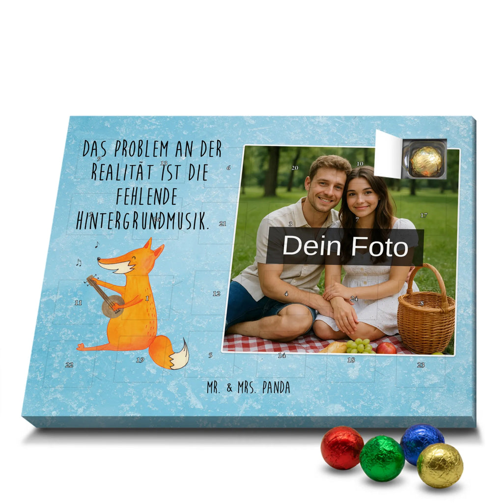 Personalisierter Schoko Foto Adventskalender Fuchs Gitarre Personalisierter Schoko Foto Adventskalender, Fuchs, Musik Spruch, Sänger, Füchse, Musikerin, Geschenk Musiker, Sängerin, Gitarre