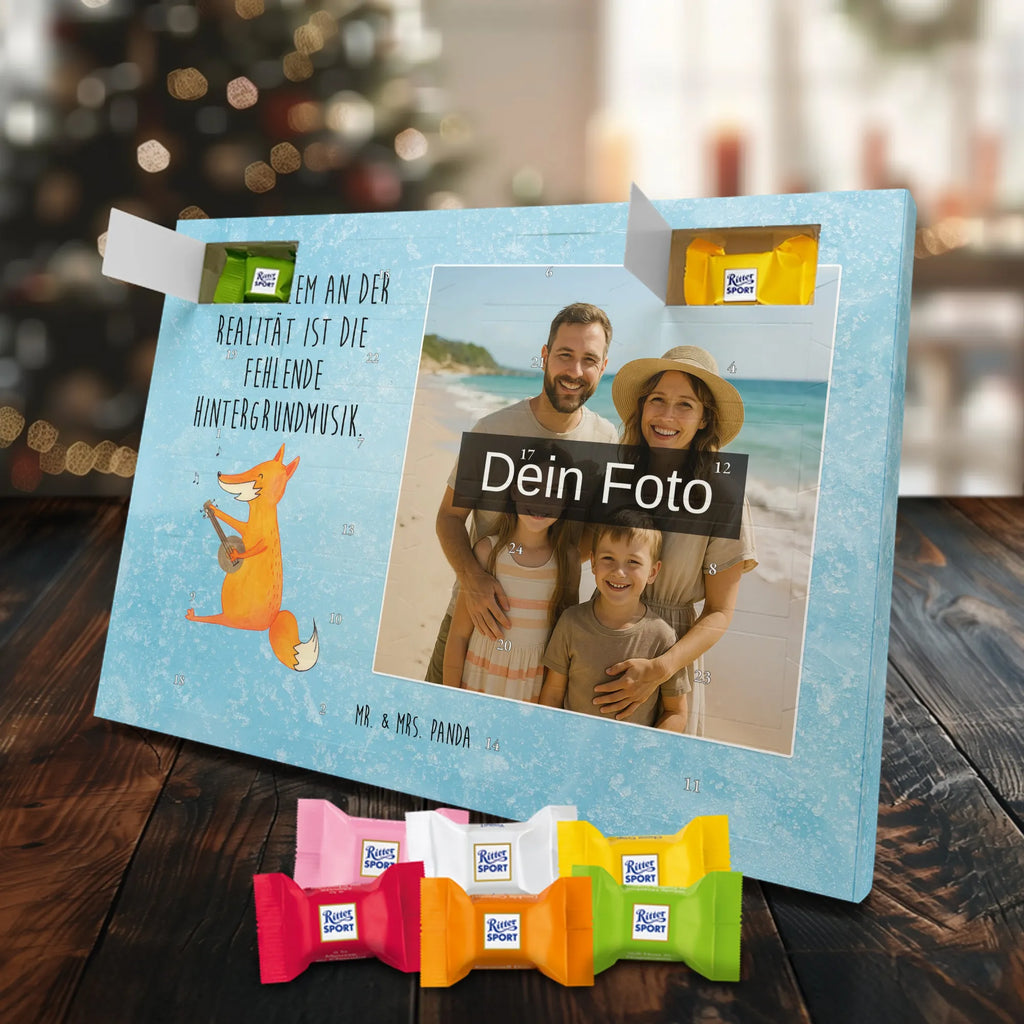 Personalisierter Schoko Foto Adventskalender Fuchs Gitarre Personalisierter Schoko Foto Adventskalender, Fuchs, Musik Spruch, Sänger, Füchse, Musikerin, Geschenk Musiker, Sängerin, Gitarre