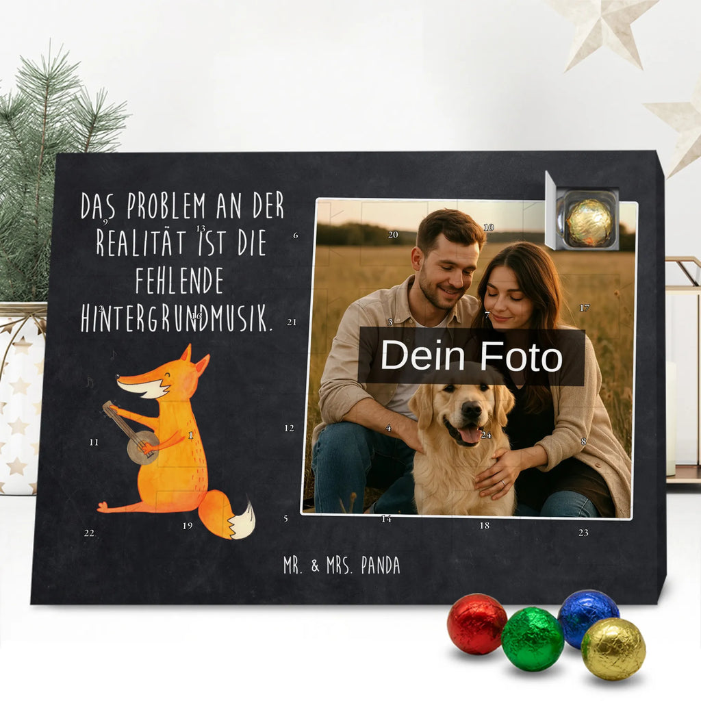 Personalisierter Schoko Foto Adventskalender Fuchs Gitarre Personalisierter Schoko Foto Adventskalender, Fuchs, Musik Spruch, Sänger, Füchse, Musikerin, Geschenk Musiker, Sängerin, Gitarre